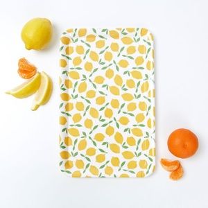 NWT ToTheMarket Lemon Print Tray